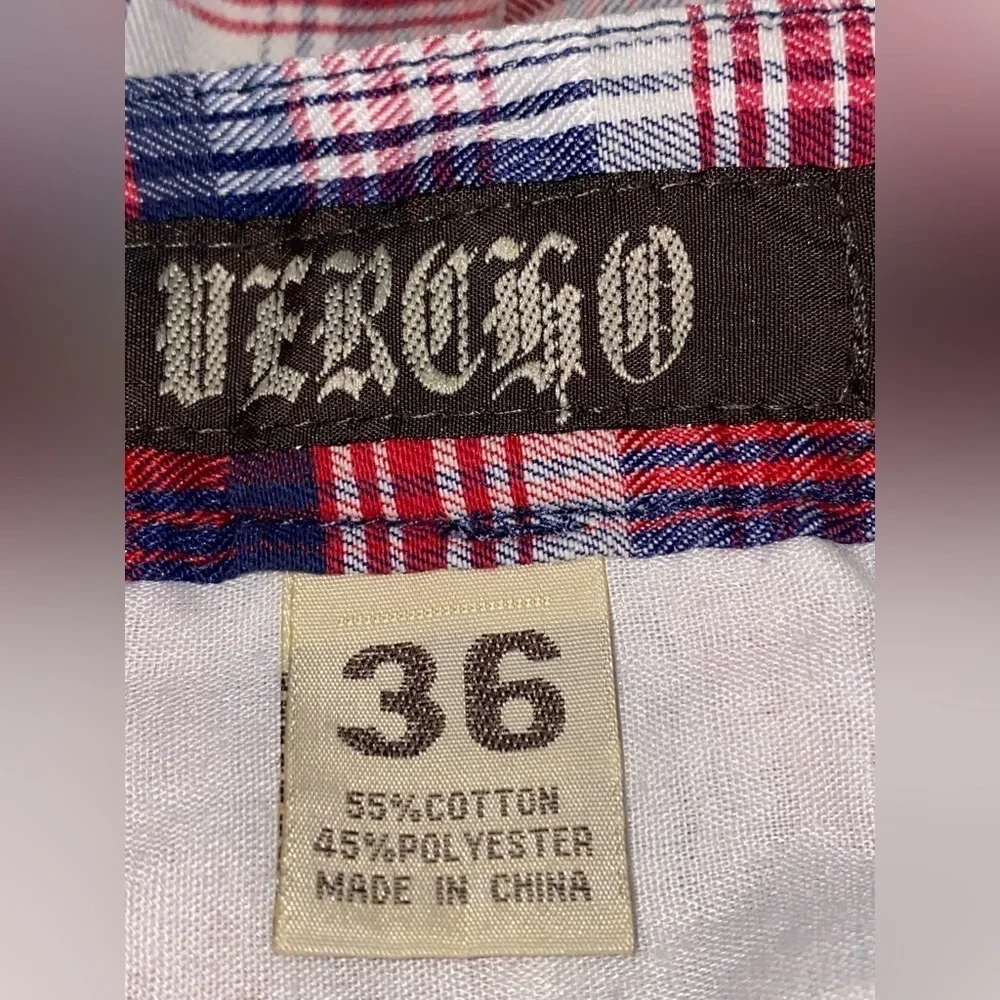 Vintage Verago Men Madra Flat Front‎ Short W36 Colorful Whimsical Bermuda